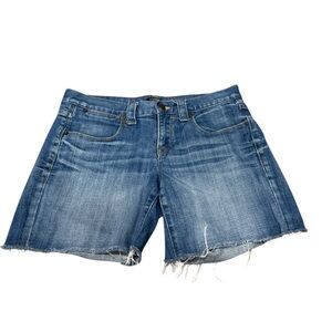 J.Crew Stretch Denim Jean shorts. Frayed ends. Women’s size 2.